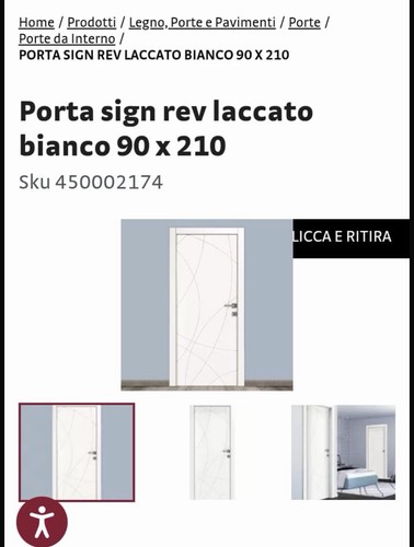 Sign rev porta interno laccata - sign,