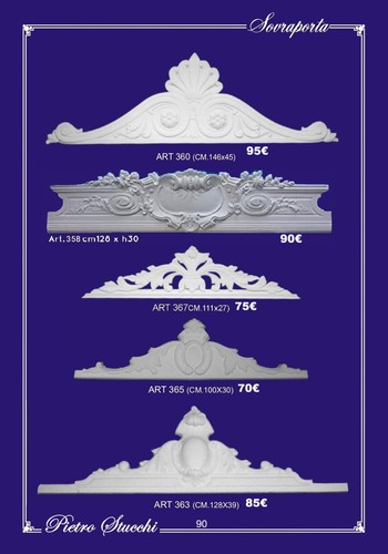 Sovraporta gesso cornice - sovraporta,